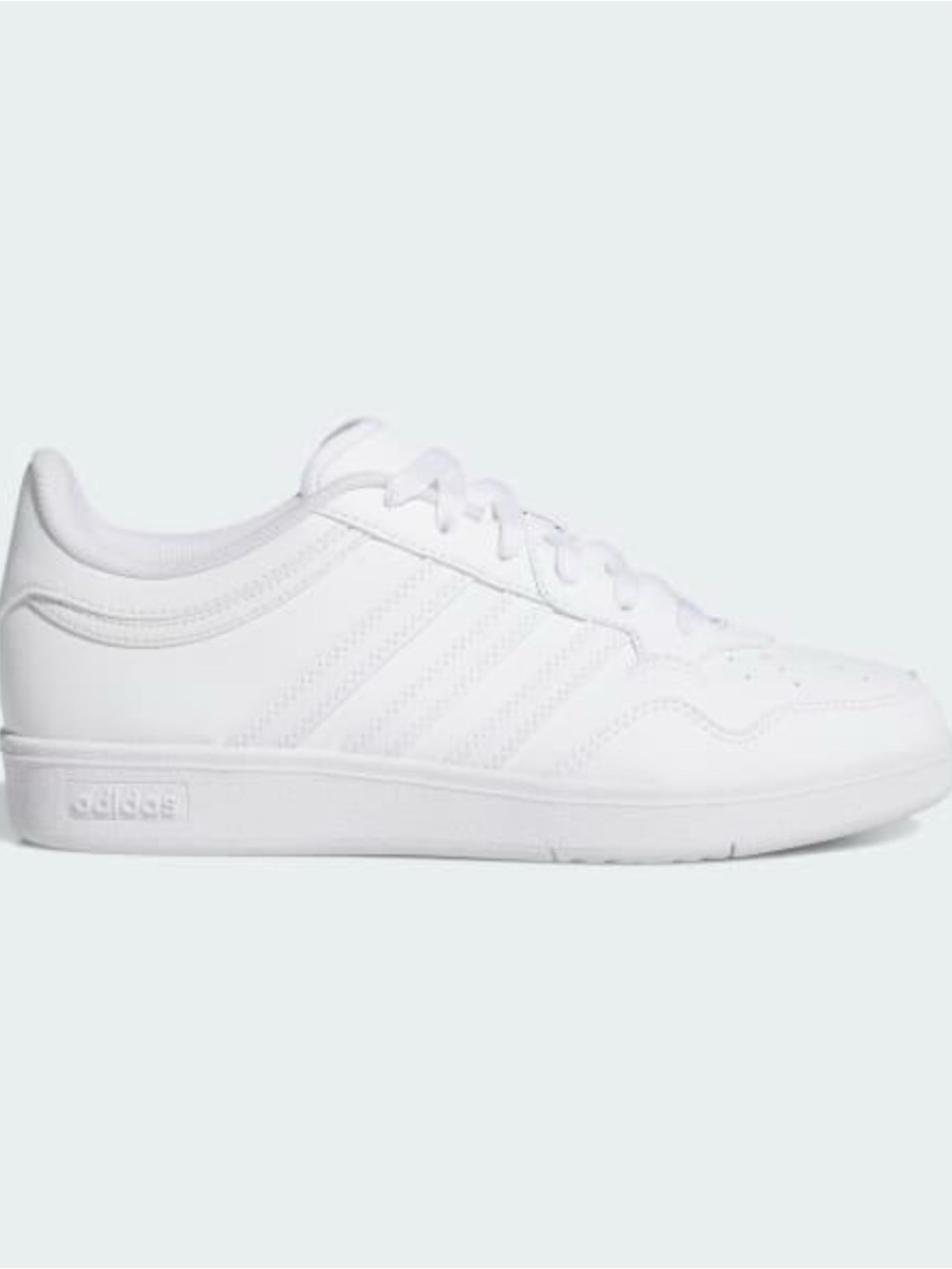 Adidas Hoops 4.0 J Triple White Sneakers Size 5 New With Tags